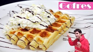 GOFRES CASEROS😍🧇😋 La receta más fácil de WAFFLES deliciosos Receta  410 [upl. by Ennairej]