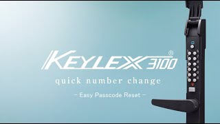 KEYLEX 3100 Easy Passcode Reset [upl. by Macey]