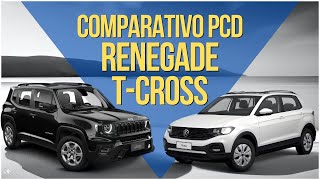 Renegade T270 vs Volkswagen TCross Sense O Melhor Carro PCD Para Você pcd carros auto [upl. by Dyke]