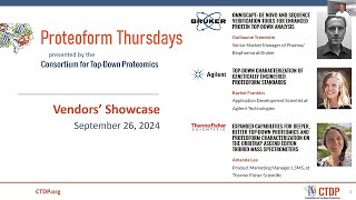 Vendor Showcase The Latest Technology and Applications for Top Down Proteomics  September 2024 [upl. by Butch980]