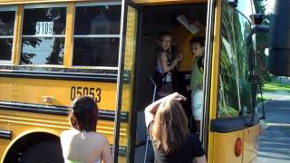 First Day of School 2010  Onto the Bus [upl. by Kaye]