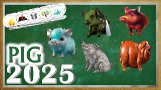 Pig Horoscope 2025  Fire Earth Metal Water Wood [upl. by Bekaj]