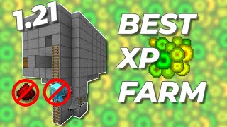 BEST 121 XP Farm No Allay No Redstone in Minecraft Bedrock  MCPE [upl. by Ativak]