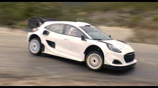 Rallye Monte Carlo 2024 Test Adrien Fourmaux Ford Puma flat out [upl. by Anerev]