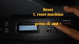 RESET FACTORY BROTHER DCP L2540DW [upl. by Newberry]