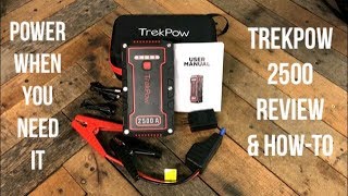 Need Power Trekpow 2500A Jump Starter amp Power Pack  Review amp HowTo [upl. by Nalyad250]