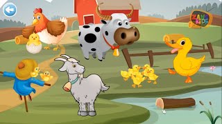 Animals Puzzle For Kids  Gameplay Free Jigsaw Game Learn Animals 7 [upl. by Heshum]