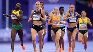 Keely Hodgkinson Wins 800m Womens Final amp Wins Gold Medal For Great Britain At Paris Olympics ari [upl. by Nalon]