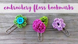 How To Crochet Embroidery Floss Bookmarks [upl. by Larianna]