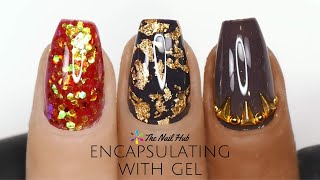 Encapsulating Nail Art With Gel [upl. by Miki]