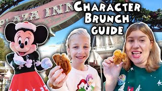 Disneyland Character Dining Breakfast  Plaza Inn Breakfast with Minnie and Friends Review [upl. by Annahael]