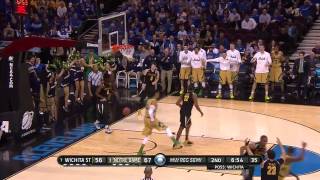 Wichita State vs Notre Dame Zach Auguste alleyoop [upl. by Philbin]