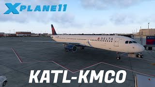 xVision v2 Vulkan Edition  X Plane 11  A321  Atlanta to Orlando [upl. by Eigla465]