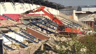 The Demolition of Rushden amp Diamonds Football Stadium  Nene Park  April 2017 [upl. by Ruth984]