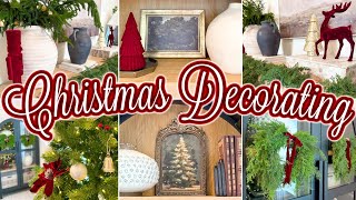 🎁 CHRISTMAS DECORATE WITH ME 2024 🎁 Traditional Christmas Decor w Christmas Decorating Ideas [upl. by Eelyahs]