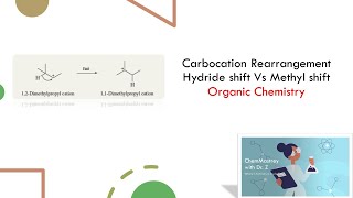 Carbocation Rearrangement Hydride shift V Methyl shift Organic Chemistry [upl. by Cosenza631]