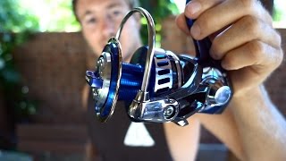 Spooling a Daiwa Saltiga 5500H Expedition with 50lb Tasline [upl. by Vacuva]