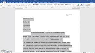 How to Format Annotated Bibliography [upl. by Ainaled]