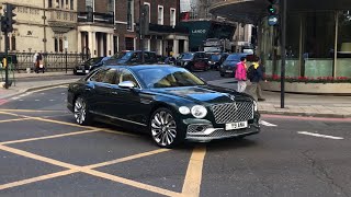 Exotic Luxury Cars Of London 2023 43  La Sarthe Dawn Mulsanne Cullinan  Bentayga Flying Spur [upl. by Aeslahc]