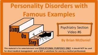 Personality Disorder Types Borderline Narcissistic Antisocial Histrionic Schizoid Schizotypal [upl. by Ociredef]