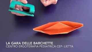 Gara delle barchette Per sviluppare la motricità fine Ergoterapia Pediatrica CEP Bellinzona [upl. by Oiralih47]