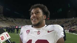 Stanford’s Elic Ayomanor describes the key to 29point comeback vs Colorado  ESPN College Football [upl. by Heise]