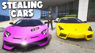 Robbing Lamborghini Dealership in GTA RP [upl. by Eidnak]