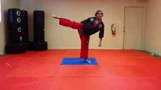 360 Spinning Heel Kick Tutorial Standing amp Jumping [upl. by Easlehc]