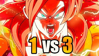 PROVANDO QUE O GOGETA SSJ4 É UMA DLC ROUBADA NO ONLINE DO FIGHTERZ [upl. by Ettenel]