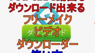 フリーメイクビデオダウンローダーfree makevideo downloader使い方 [upl. by Onitsuj]