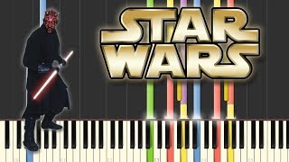 quotStar Wars  Duel of The Fatesquot using only piano [upl. by Noirad]