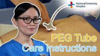 PEG Tube Care Instructions [upl. by Hamid284]