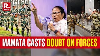 West Bengal CM Mamata Banerjee Casts Aspersion On Forces Blames CISF And BSF [upl. by Ahsar]