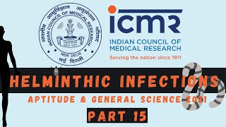 ICMR Part A Preparation Helminthic diseases in Humans List of Diseases ICMR 2021 Part 15 [upl. by Windham]