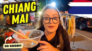 The BIGGEST Night Market in THAILAND We Explore Chiang Mai Walking Street Sunday Night Market [upl. by Shanks]