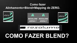 Como fazer Blend e Alinhamento RESOLUME ARENA  NDI e Holyrics [upl. by Anaimad]