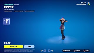 Fortnite Socks Emote Showcase [upl. by Brubaker]