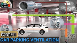 CAR PARKING VENTILATION SYSTEM Basement ventilation design soo [upl. by Anirdna849]