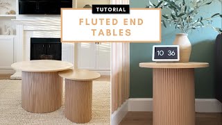 DIY Fluted Coffee Table  Cost 60  STEP BY STEP  Build from Scratch [upl. by Laine]