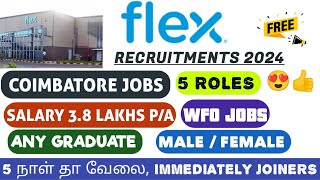 Coimbatore  TN jobs tamil  Freshers jobs tamil  2024 jobs tamil  2024 Walkin Drive  Enge Velai [upl. by Schiff]