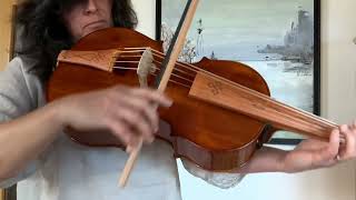 New Violoncello da Spalla Bach 1st suite minuet [upl. by Malarkey]