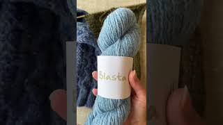 knitters what is your favourite yarn for knitting cables Heres mine knitting shorts [upl. by Onitnas]