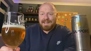 Sapporo 🇯🇵  Premium Beer beer beerreview lager [upl. by Leummas]