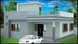 330quotx330quot 3D House Design  2BHK House Plan  33x33 2 Bedroom House  Gopal Architecture [upl. by Adnamor95]