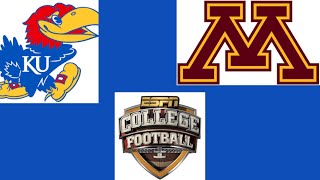 Kansas Jayhawks Vs Minnesota Golden Gophers College Football 2009 [upl. by Dilks]