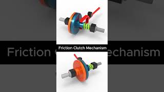 Friction Clutch Mechanism⚙️engineering mechanism mechanic 3ddesign solidworks [upl. by Odessa]