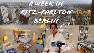 BERLIN VLOG day 1 A Week in RitzCarlton Berlin Panoramapunkt amp Christmas Market 4K [upl. by Sivie]