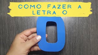 Como fazer a letra O sem utilizar molde [upl. by Higbee]