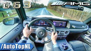 2019 MERCEDES AMG G Class G63 4Matic 585HP 40 V8 BiTurbo POV Test Drive by AutoTopNL [upl. by Sadye]