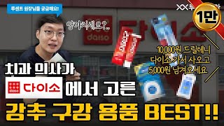 10000원 안에 해결 가능한 무조건 사야 하는 다이소 치약칫솔치실싹 다 치과 의사가 골라드립니다 루센트원장님들 궁금해요🦷 [upl. by Adnowal392]